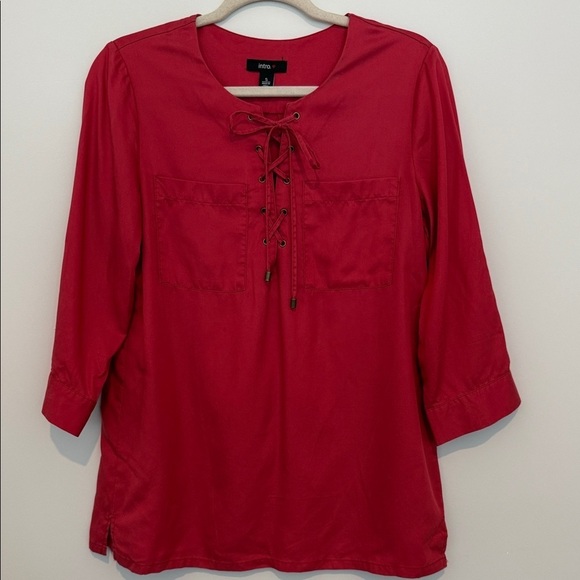 intro. Tops - Intro Lace-Up blouse Size S